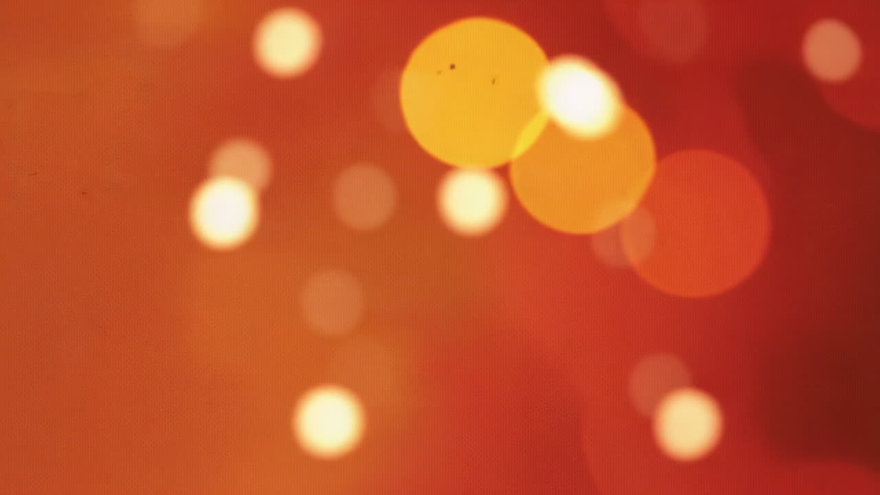 Abstract Warm Orange and Red Bokeh Background