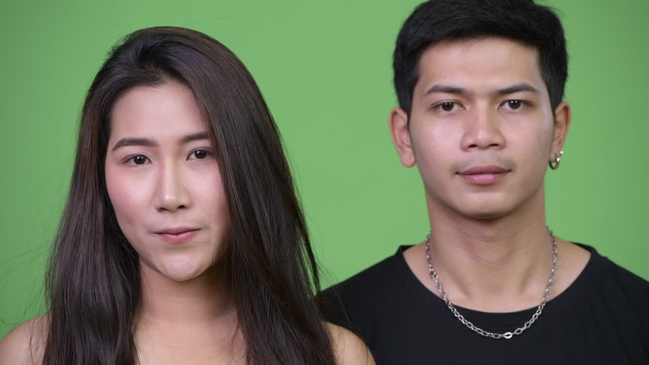Young Asian couple together