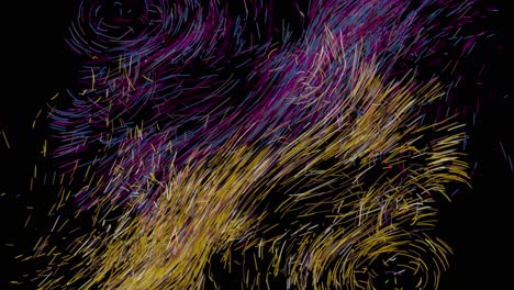 líneas giratorias abstractas y coloridas