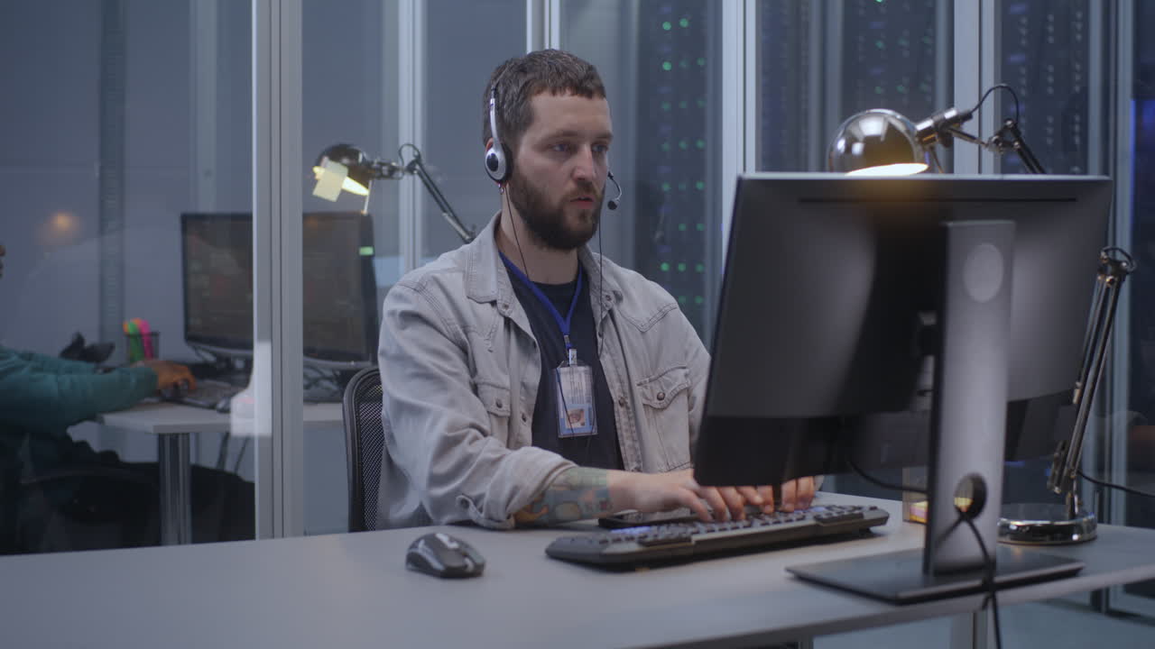 IT Support Staff in a Server Room