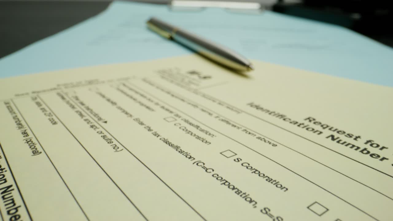 formulario y documentos fiscales w-9