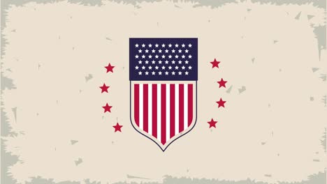 united states of america shield animation
