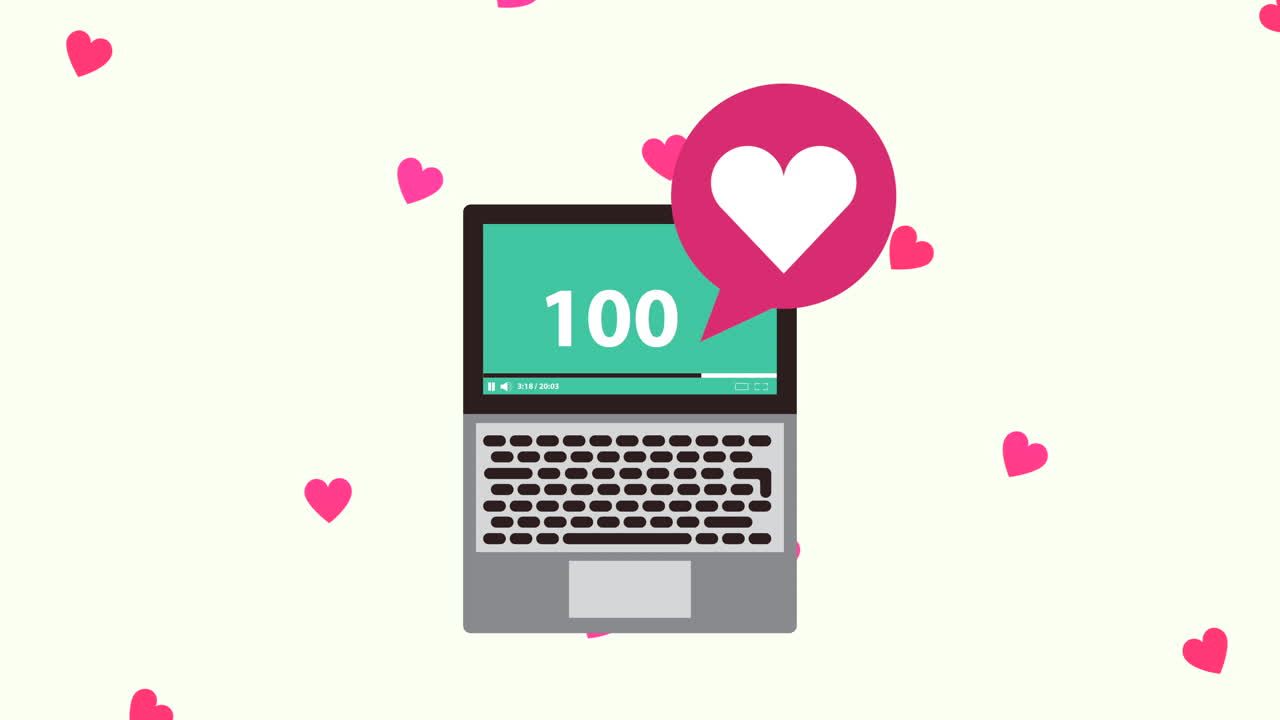 노트북과 함께 소셜 미디어 기술