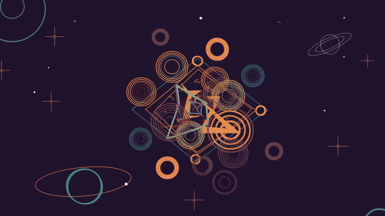 Abstract Geometric Space Art