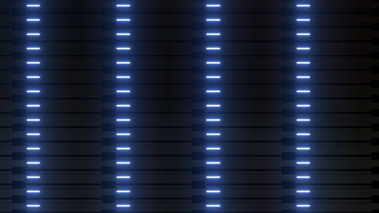 Abstract Neon Light Pattern