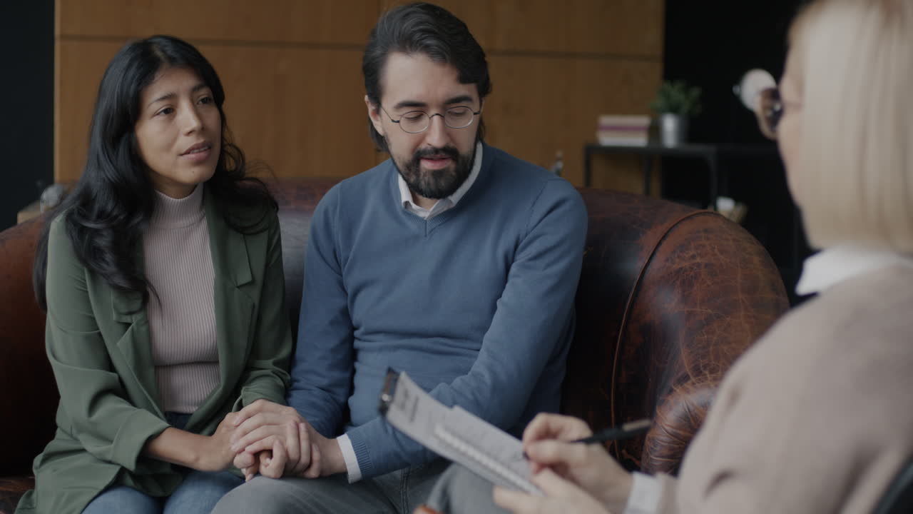 sesión de terapia de pareja