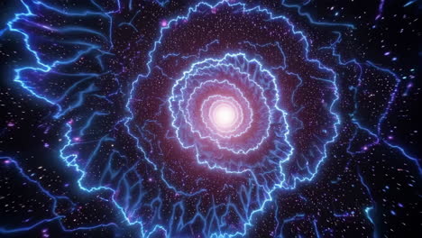 abstract spiral energy tunnel