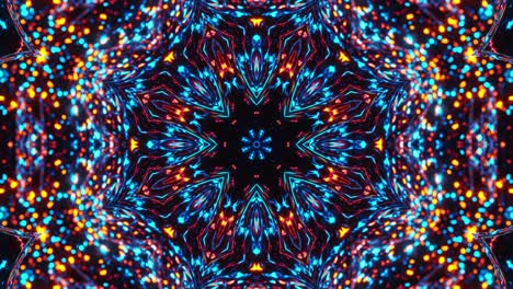 colorful abstract animation of kaleidoscope. kaleidoscope vj loop