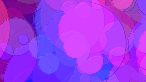 abstracto animado rosa con fondo azul