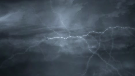 Ein-Blitz-Auf-Einer-Dunkelgrauen-Wolke