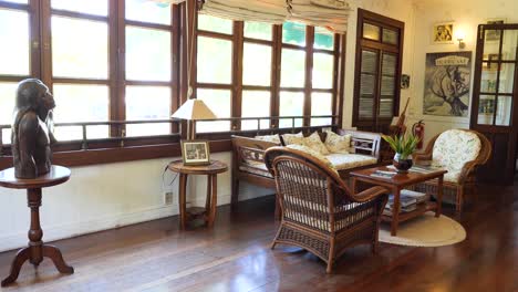 elegant tropical living room interior