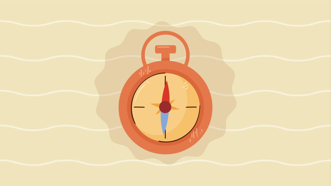 compass guide device tech animation