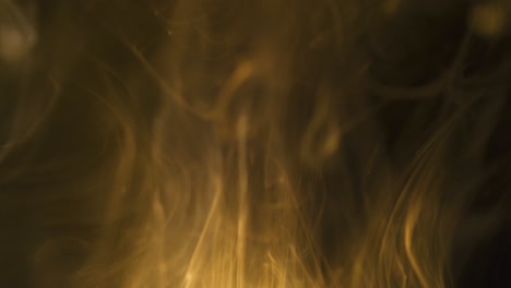 golden smoke macro close up, slow motion 4k