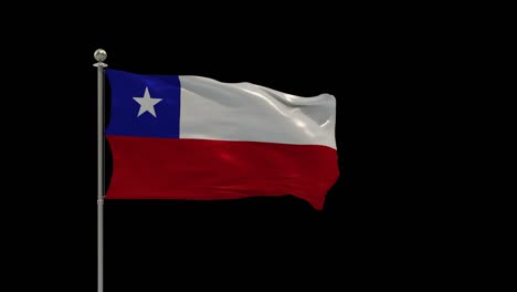 chile varias de las banderas ondeando la bandera nacional en el poste, la bandera de la mesa