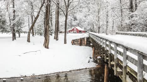 Nevadas-En-La-Escena-Invernal-De-Las-Montañas-Blue-Ridge-Asheville-Carolina-Del-Norte