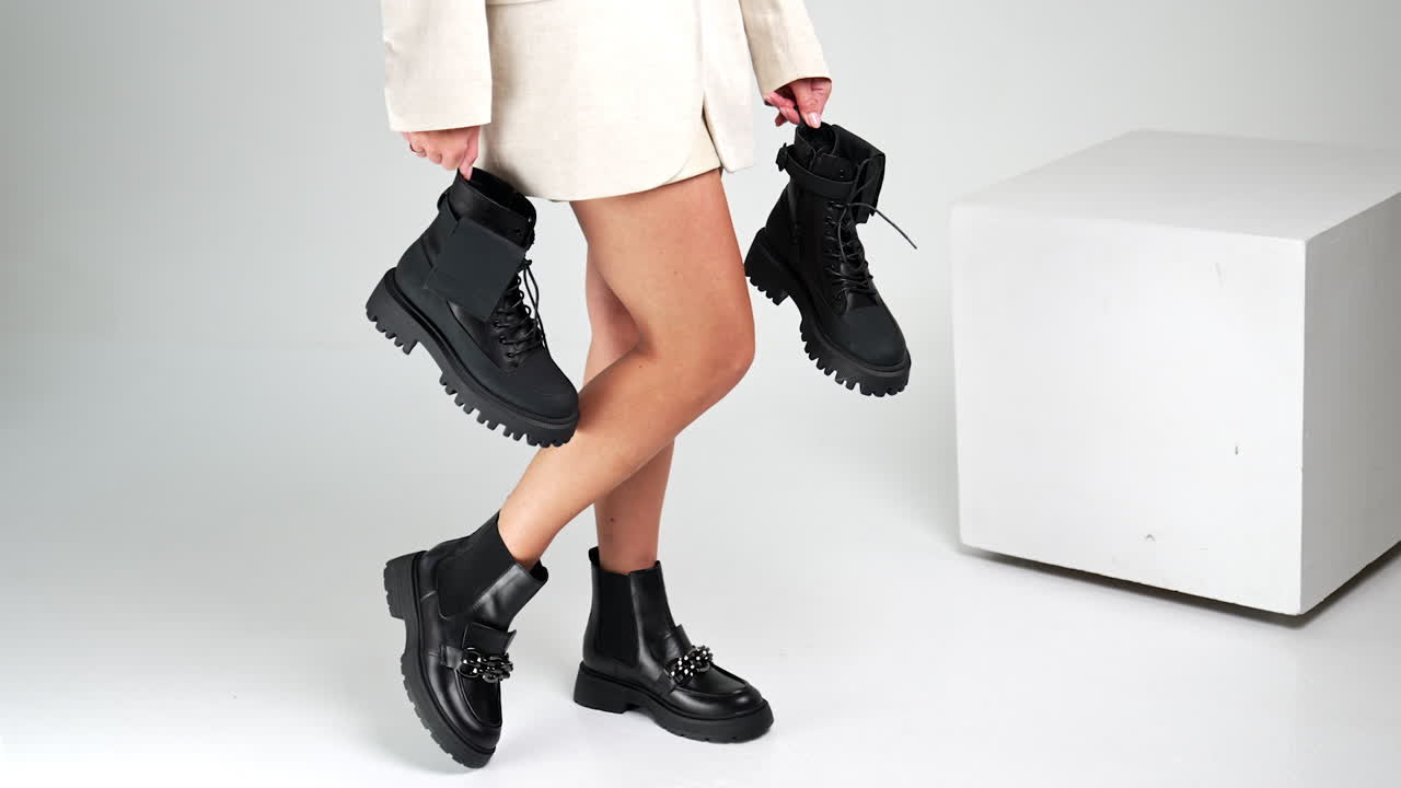 Black Women's Platform Boots