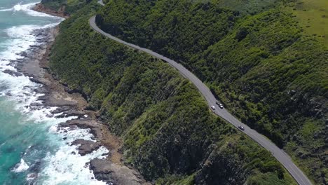 beautiful ocean drive on australian coastal road