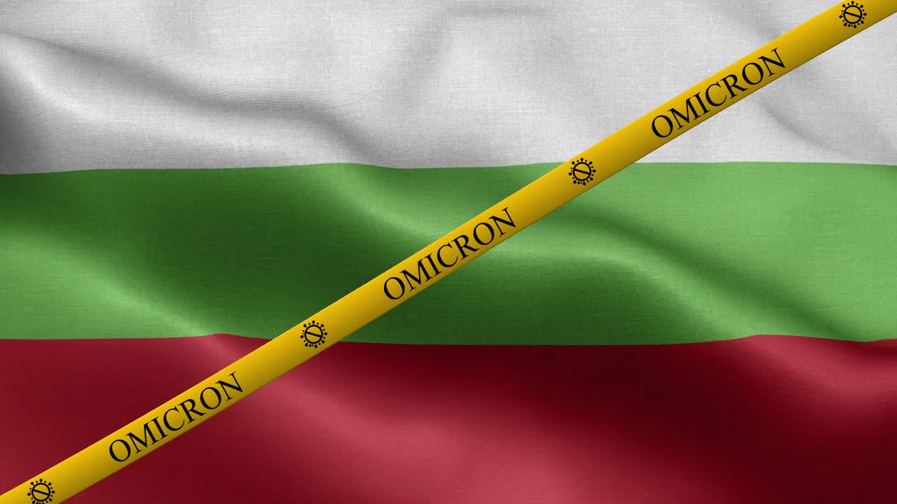 variante de omicron y franja de prohibición en la bandera de bulgaria