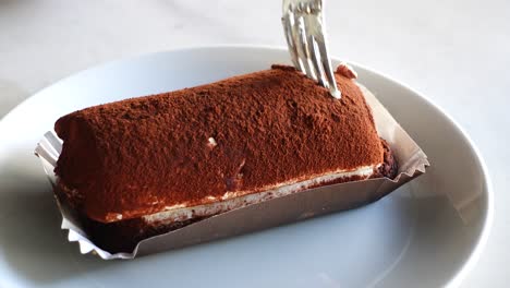 tiramisu cake on a plate