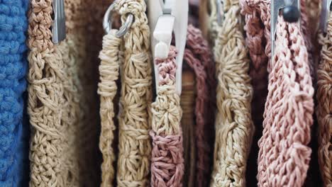 crochet bags display