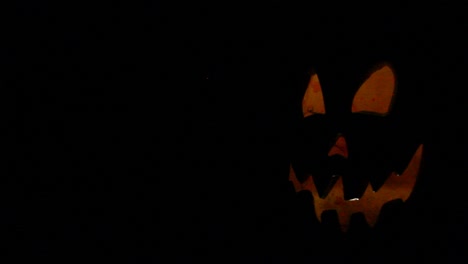 Hohe-Jack-O-Laternen-Silhouette-Mit-Stroboskop-Kürbislicht-Halloween-Rechtwinklig-Umrahmt