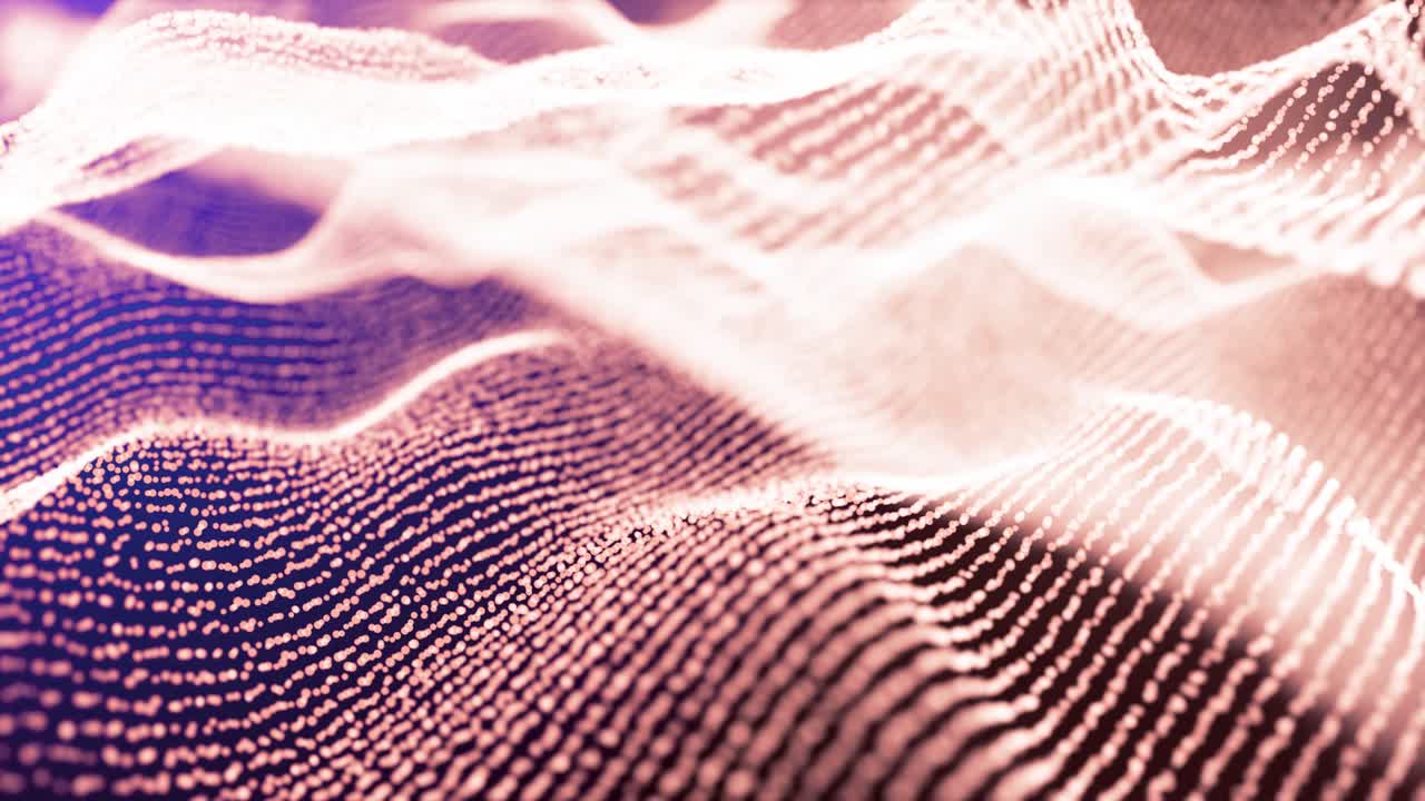 Abstract 3D background with moving waves