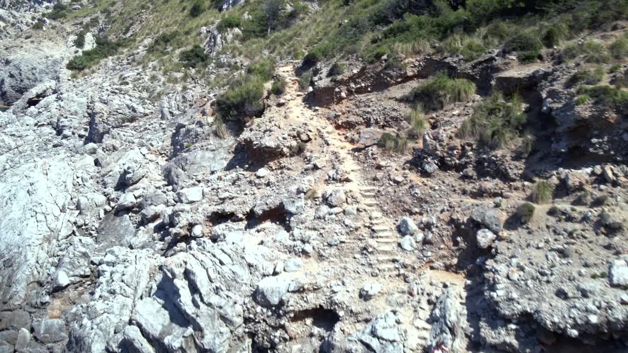 Experience the breathtaking views from the cliffs of Coll Baix in Puerto de Alcudia, Mallorca. Discover the rugged beauty of the coastline and the rocky landscape that defines this unique area.