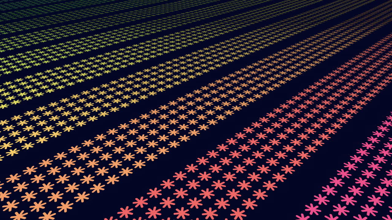 행에 무지개 눈송이