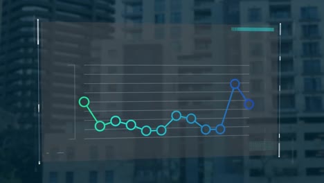 Animation-of-financial-data-processing-over-cityscape