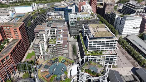 gasholder park london kings cross drone,aerial