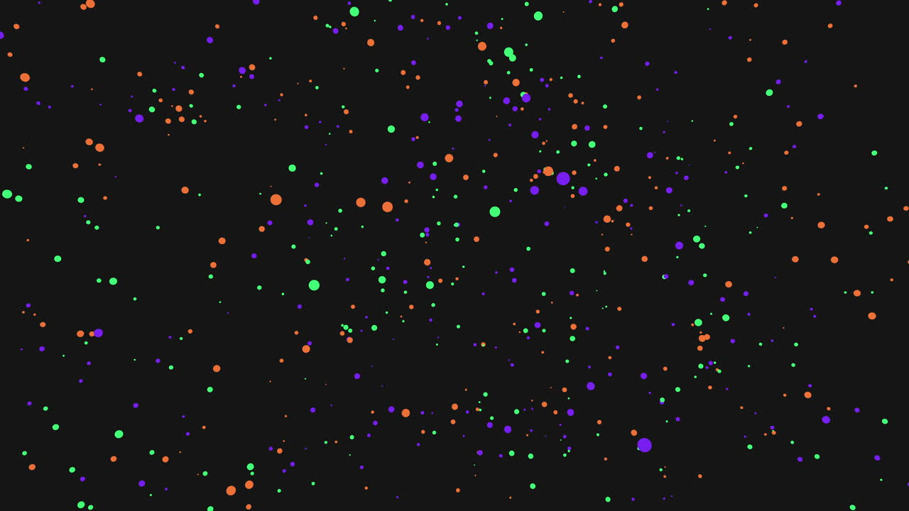 검은색 배경 에 있는 활기찬 폴카 도트 패턴