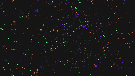 patrón de puntos polka vibrantes sobre un fondo negro