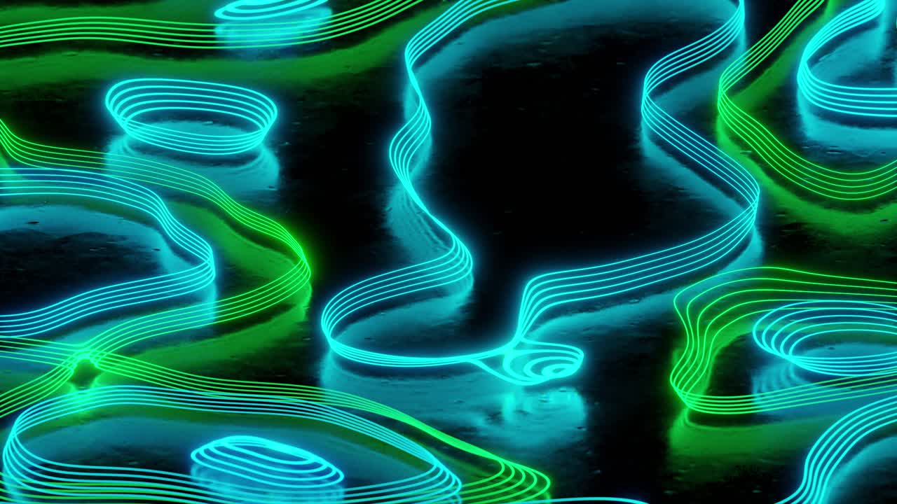 Abstract Neon Lines Background