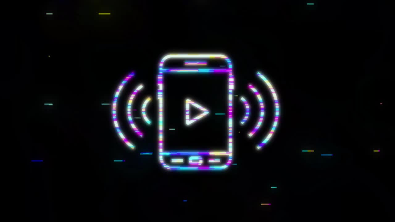 icono de música en estilo plano. música, voz, icono de registro. gráficos en movimiento.