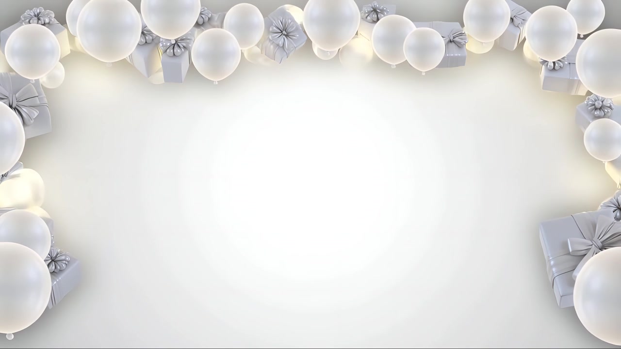 Fondo de cumpleaños con globos 4K