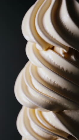 soft serve ice cream cones with sprinkles