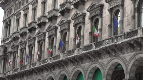 many italian european and milan flags