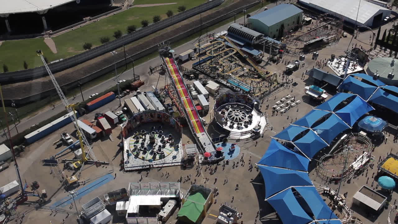 Aerial View of Amusement Park