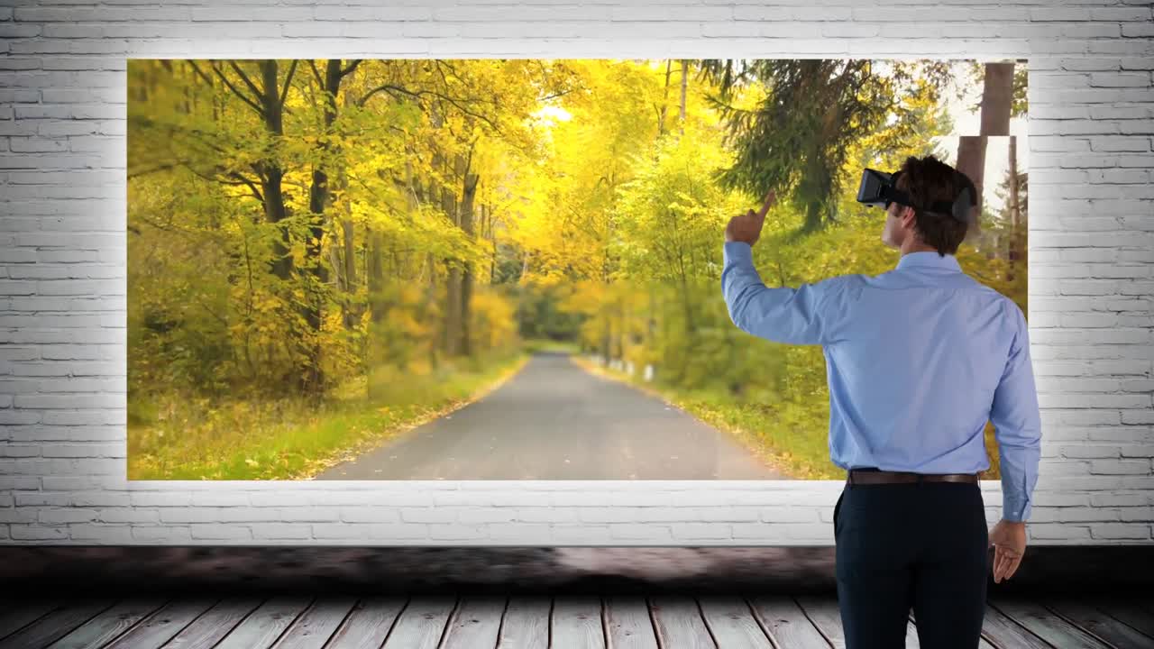 vr 비디오를 사용하는 사람