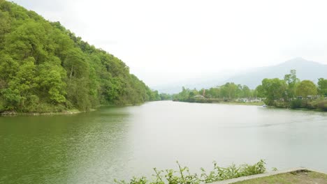 main lake in pokhara, nepal.