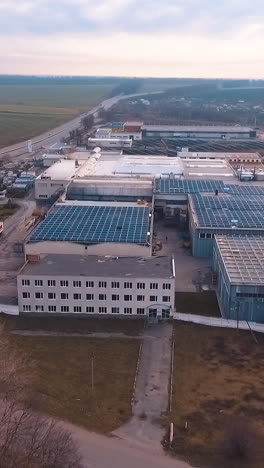 aerial solar photovoltaic. aerial view of solar cell field
