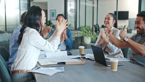 Office-people-throw-paper-in-air-for-success