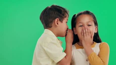 kids whispering secrets