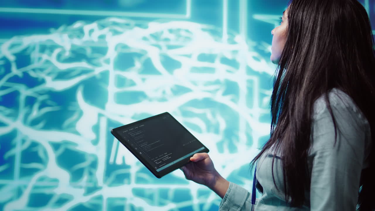 Engineer uses tablet and AI deep neural networks to solve tasks