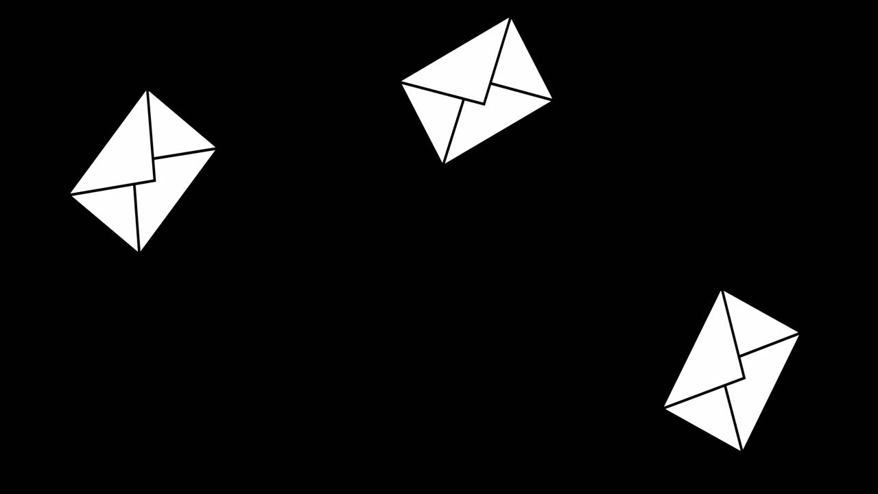 iconos de sobres de mensajes 4k