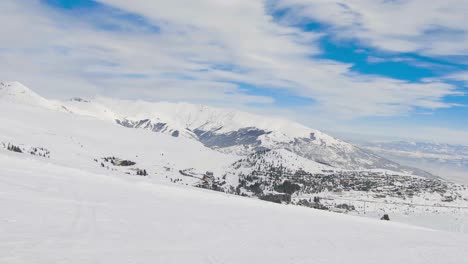 Mountain-village-covered-with-show