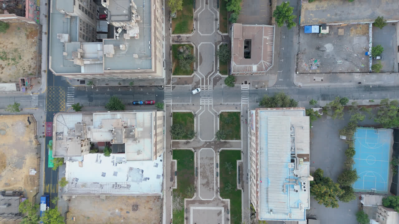 santiago de chile la moneda paseo bulnes vista aérea viajando