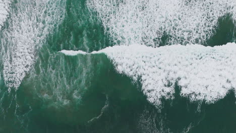 AERIAL-Shot-of-a-beach-in-Tofino,-British-Columbia,-Canada