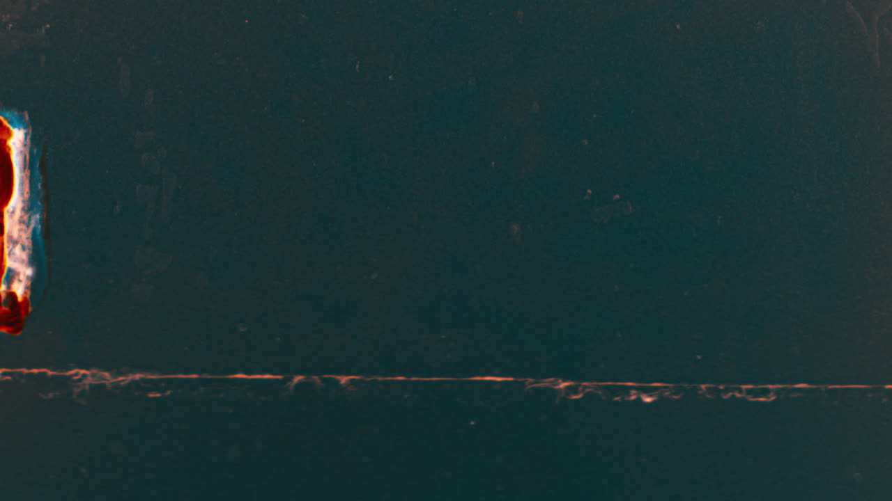 Dark Green Surface with Marks and Orange Border