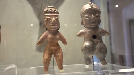 clay and pottery sculptures inside the museum palace of cortes in mexico